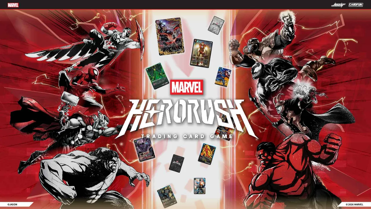 Marvel Hero Rush Trading Card Game key art